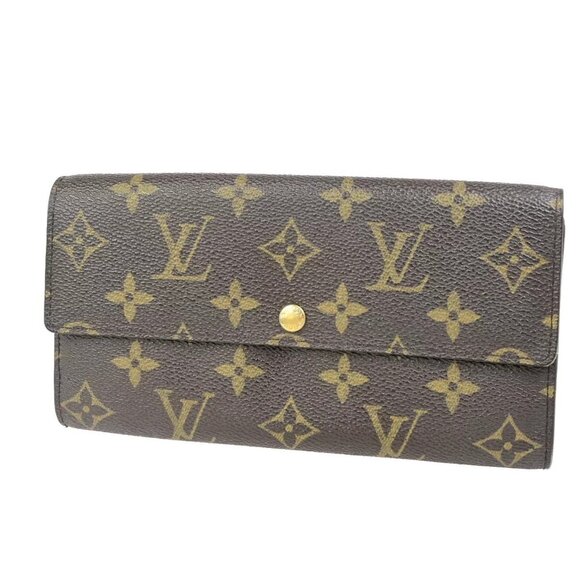 LOUIS VUITTON Portefeuille Sarah Long Bifold Wallet Monogram BN M61734 69YG494 - Picture 1 of 16